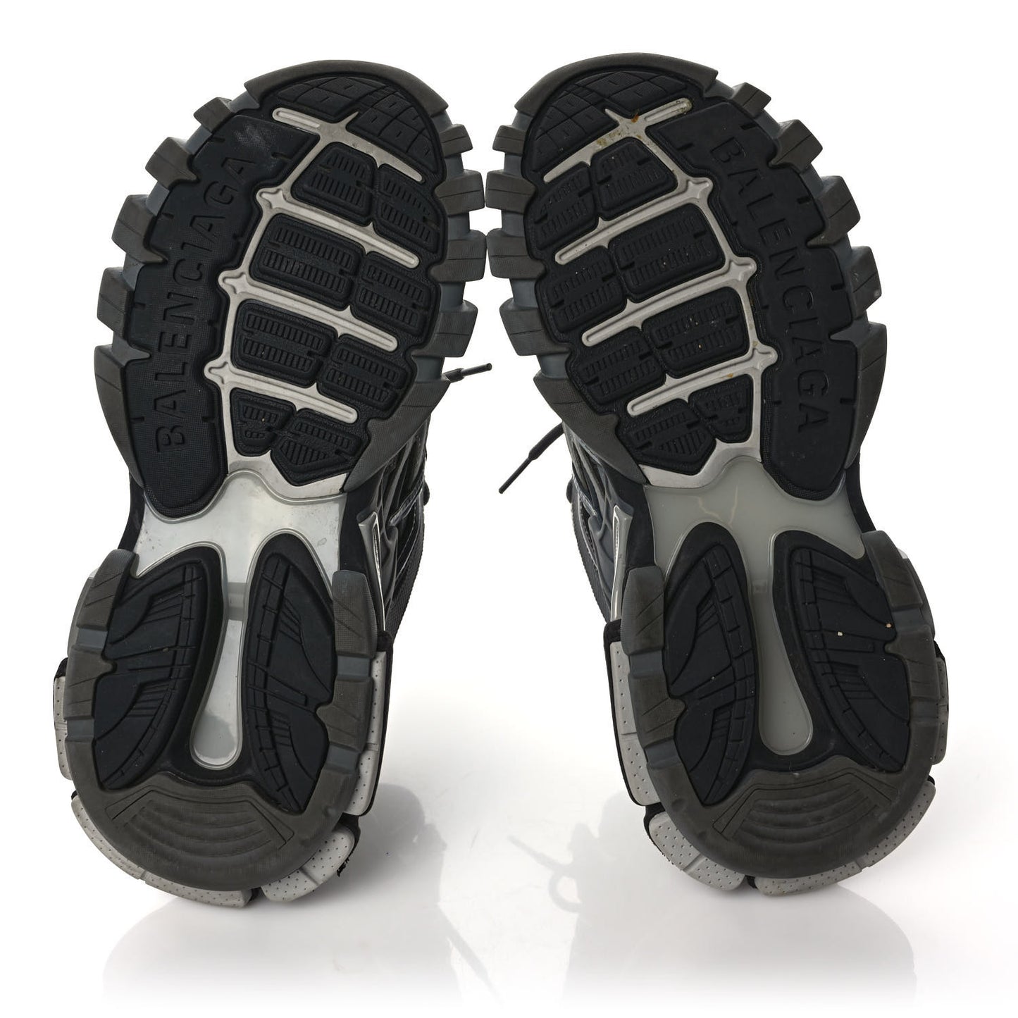 Rubber Mesh Bi-Color Womens Track.2 Open Sneakers 41 Grey Black