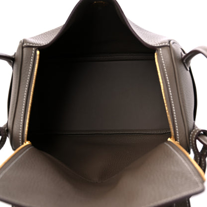 Hermes Taurillon Clemence Lindy 26 Etoupe 5 of 9