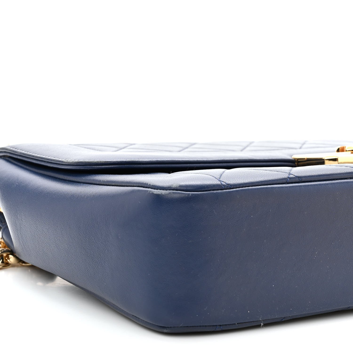 Chanel Lambskin Quilted Large Chic With Me Flap Navy 8 of 9