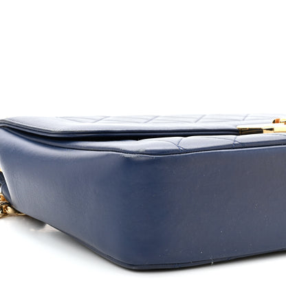 Chanel Lambskin Quilted Large Chic With Me Flap Navy 8 of 9