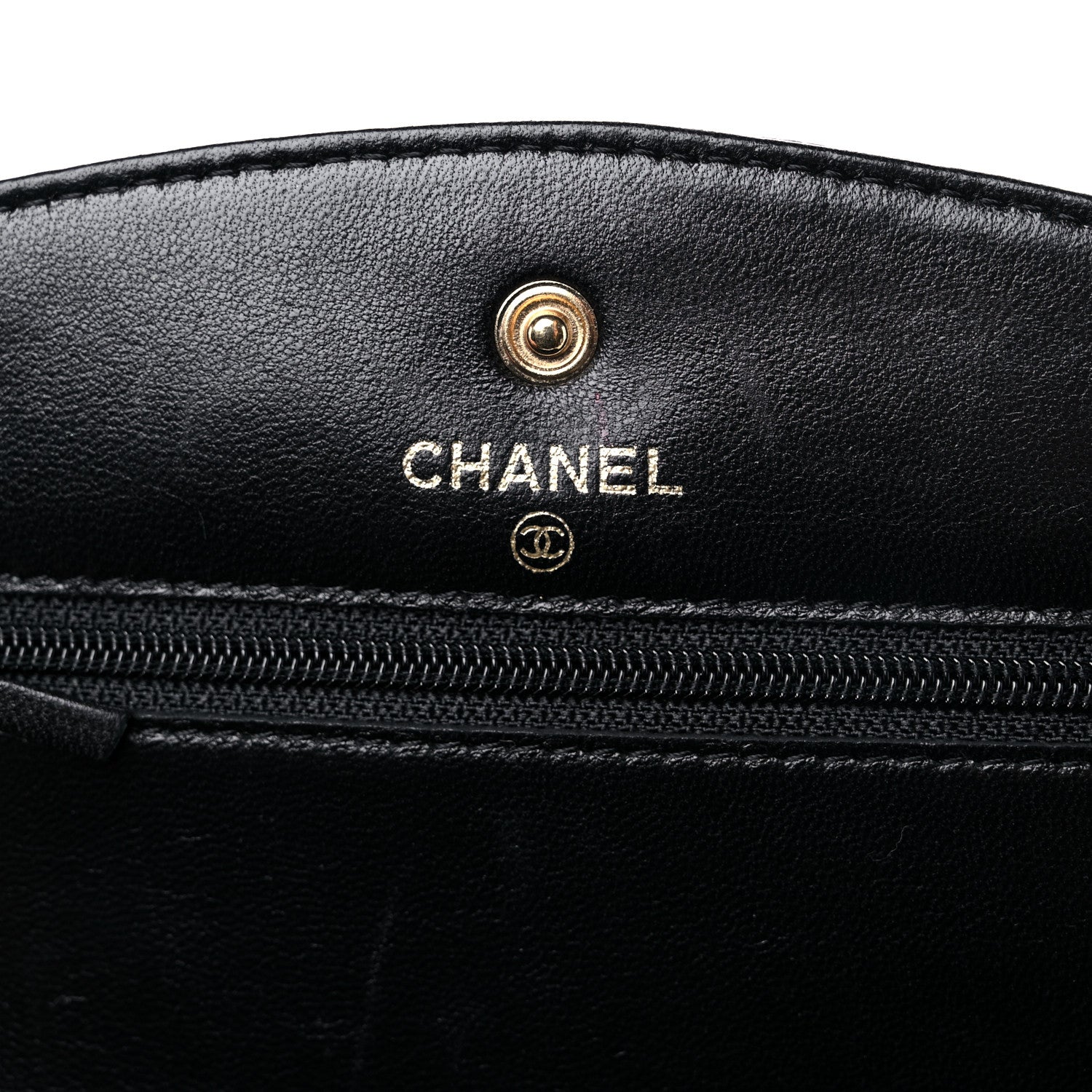 Chanel Caviar Timeless CC Wallet On Chain WOC Black 5 of 10