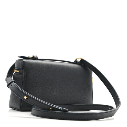 Loro Piana Grained Calfskin L19 Extra Pocket Pouch Navy Blue 3 of 9