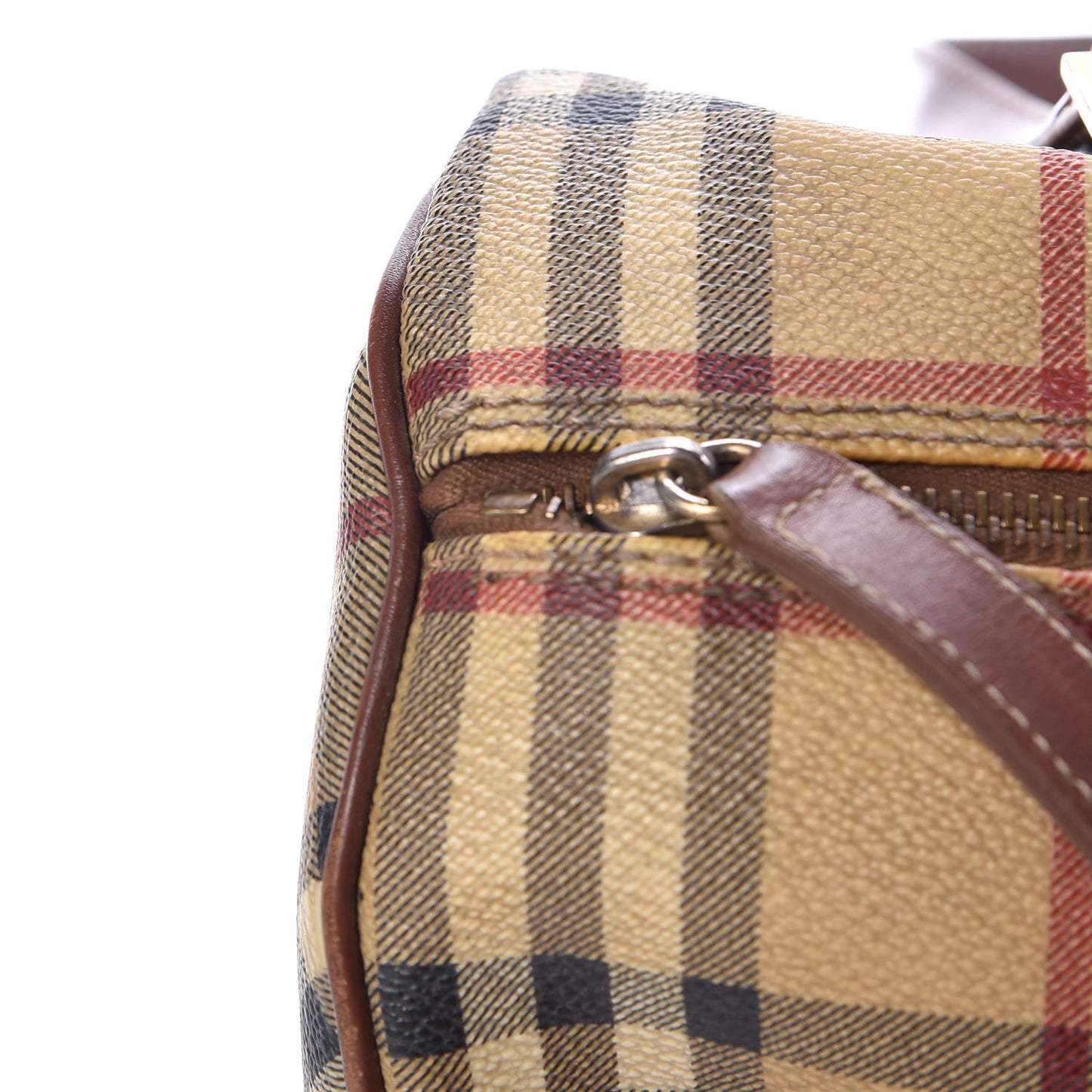 Haymarket Check Barrel Bag Brown