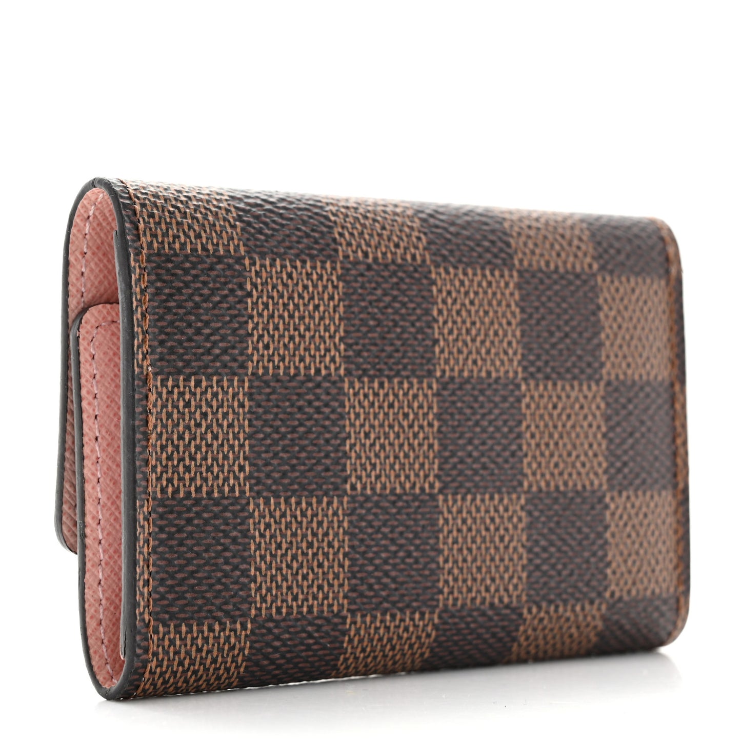 Damier Ebene Multicles 6 Key Holder Rose Ballerine
