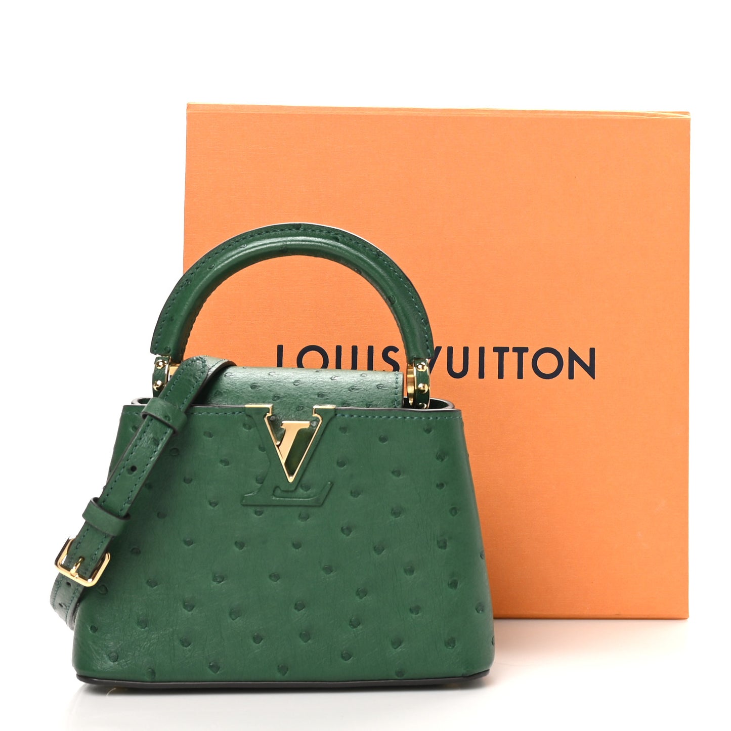 Ostrich Capucines Mini Mint