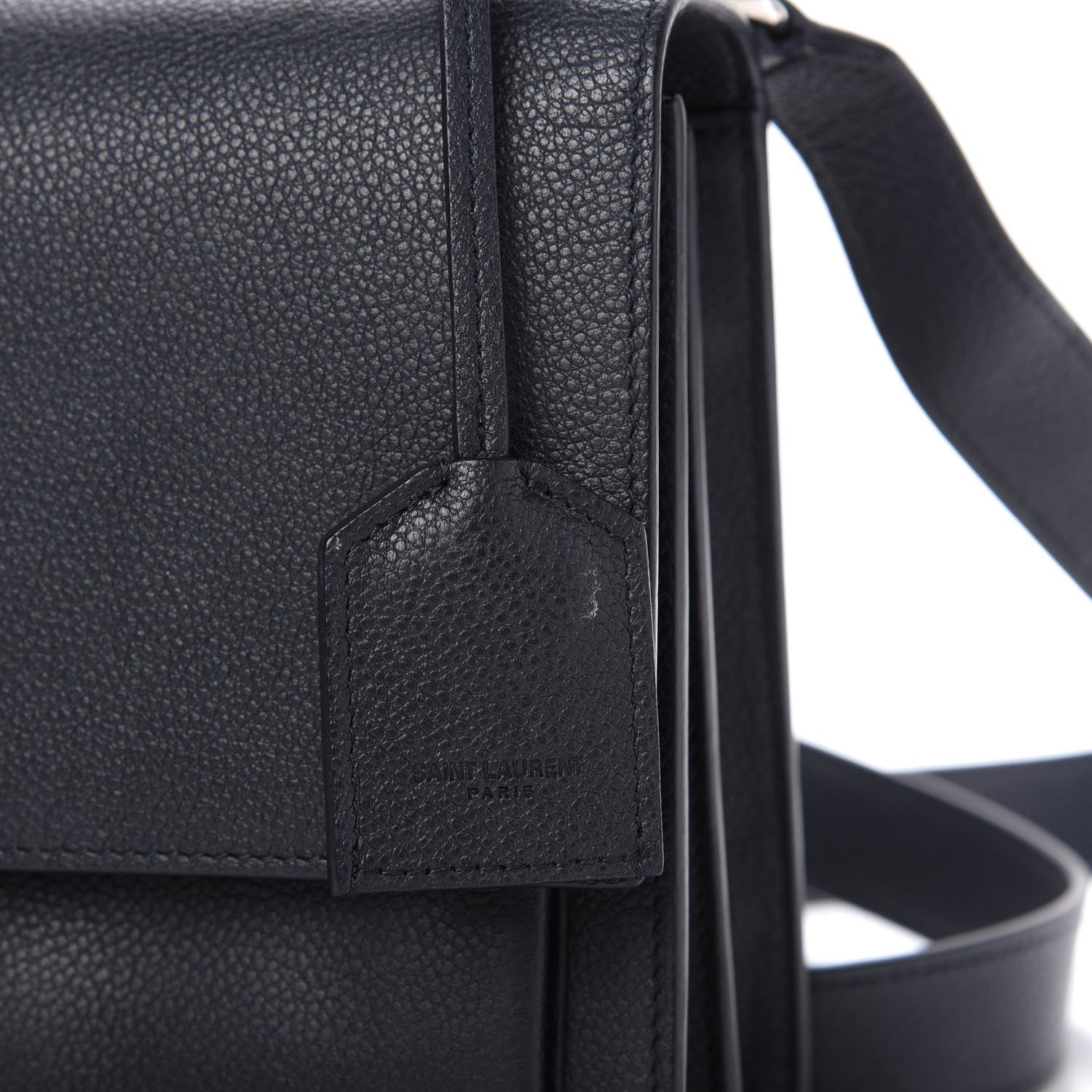 Saint Laurent Grained Calfskin Medium Monogram Sunset Navy Blue 11 of 13