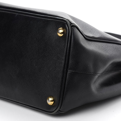 Prada Saffiano Medium Galleria Double Zip Tote Black 8 of 14