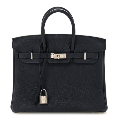 Hermes Togo Birkin 25 Bleu Nuit 1 of 13