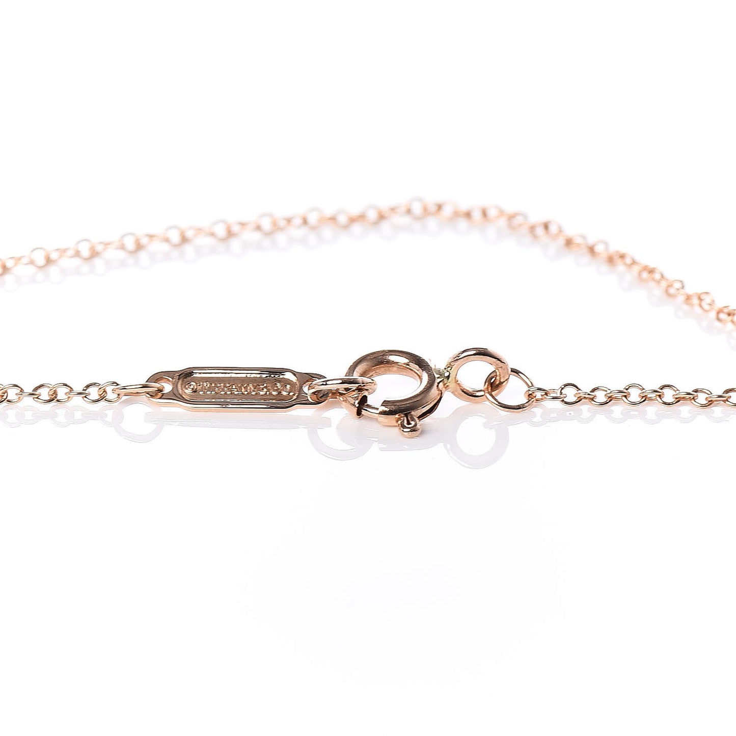 18K Rose Gold Diamond Heart Bracelet