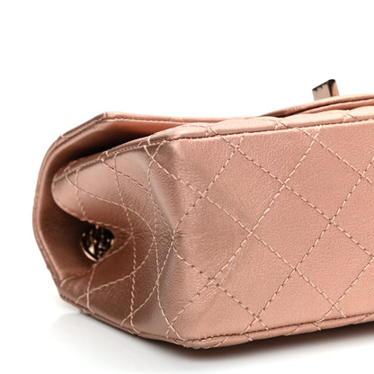 Chanel Metallic Grained Calfskin Quilted 2.55 Reissue Mini Flap Copper Pink 8 of 11