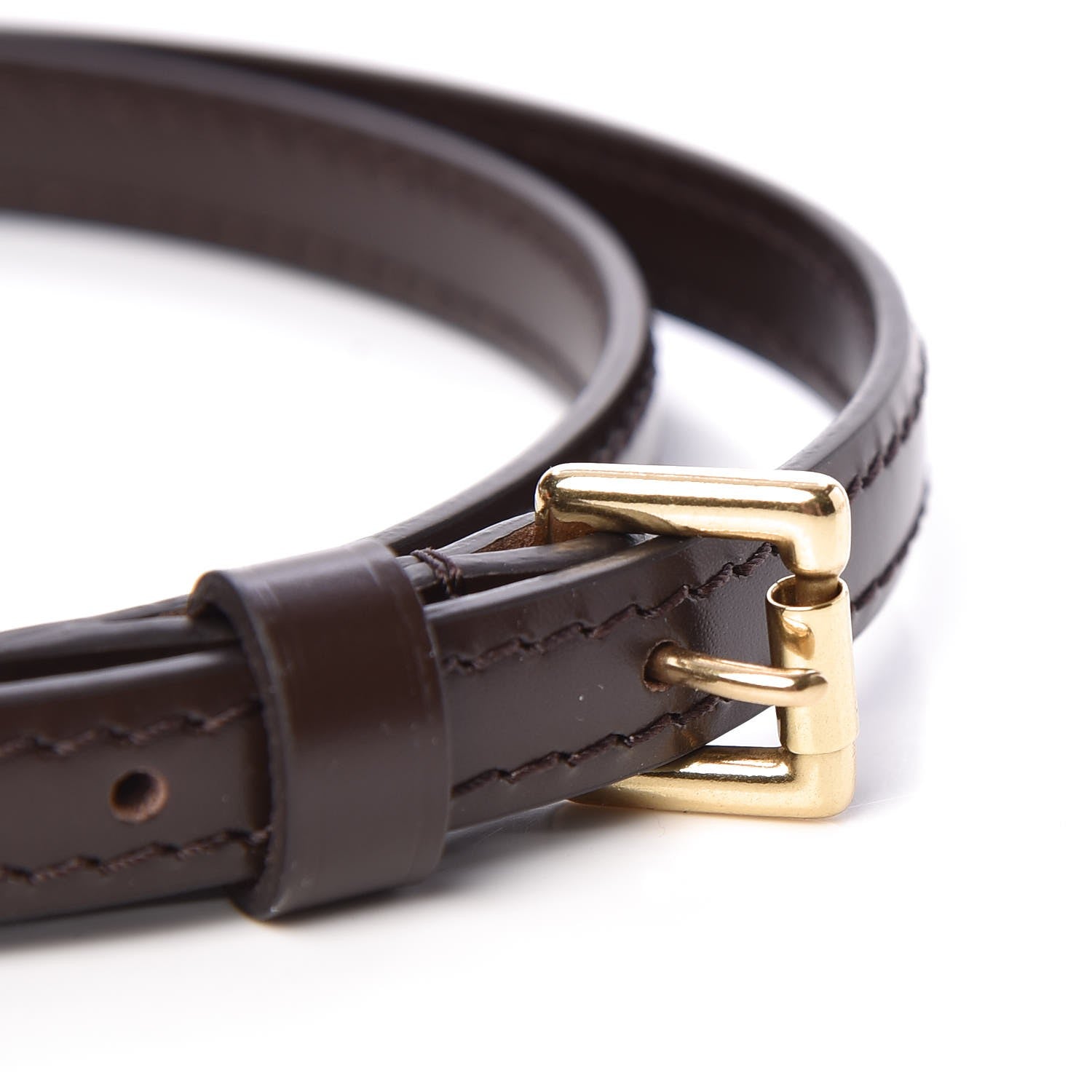 Louis Vuitton Calfskin 12mm Adjustable Shoulder Strap Brown 3 of 3