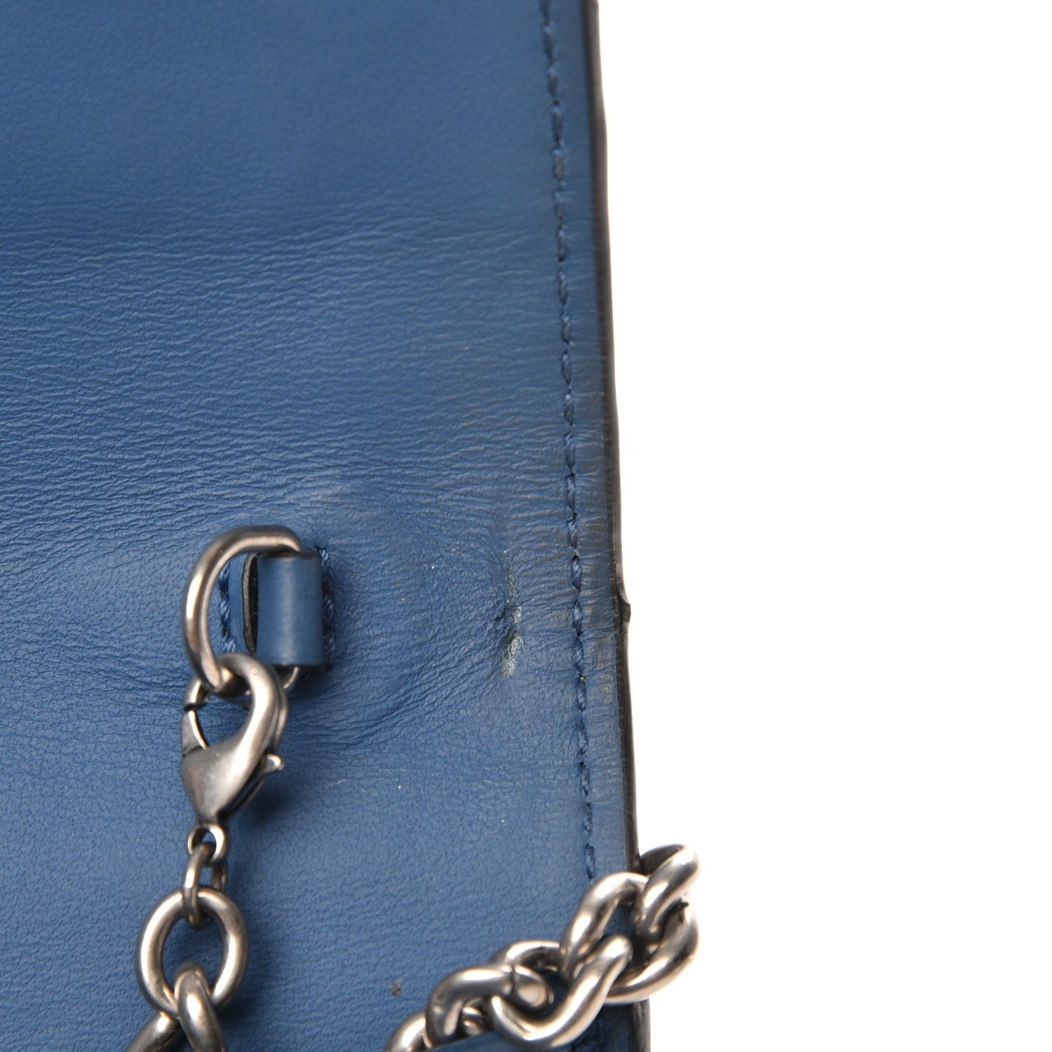 Gucci GG Supreme Monogram Blooms Mini Dionysus Chain Wallet Beige Blue Navy Vintage Blue 8 of 8