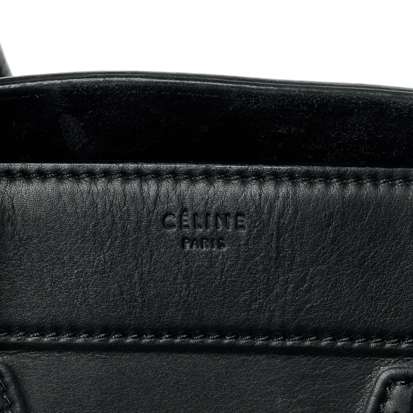Smooth Calfskin Medium Phantom Luggage Black