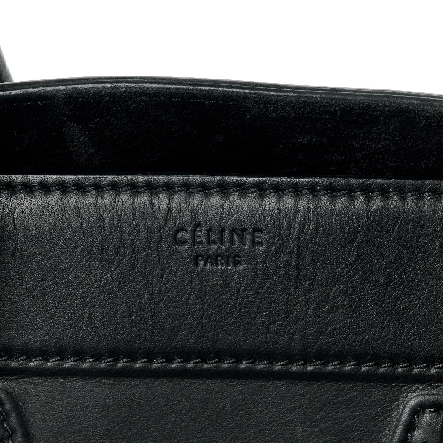 Celine Smooth Calfskin Medium Phantom Luggage Black 9 of 20