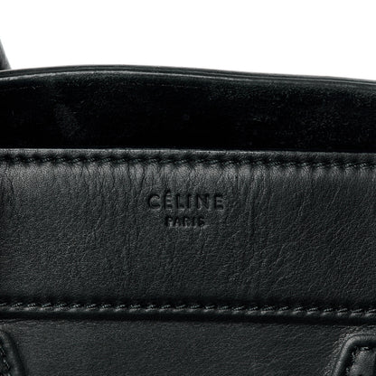 Celine Smooth Calfskin Medium Phantom Luggage Black 9 of 20
