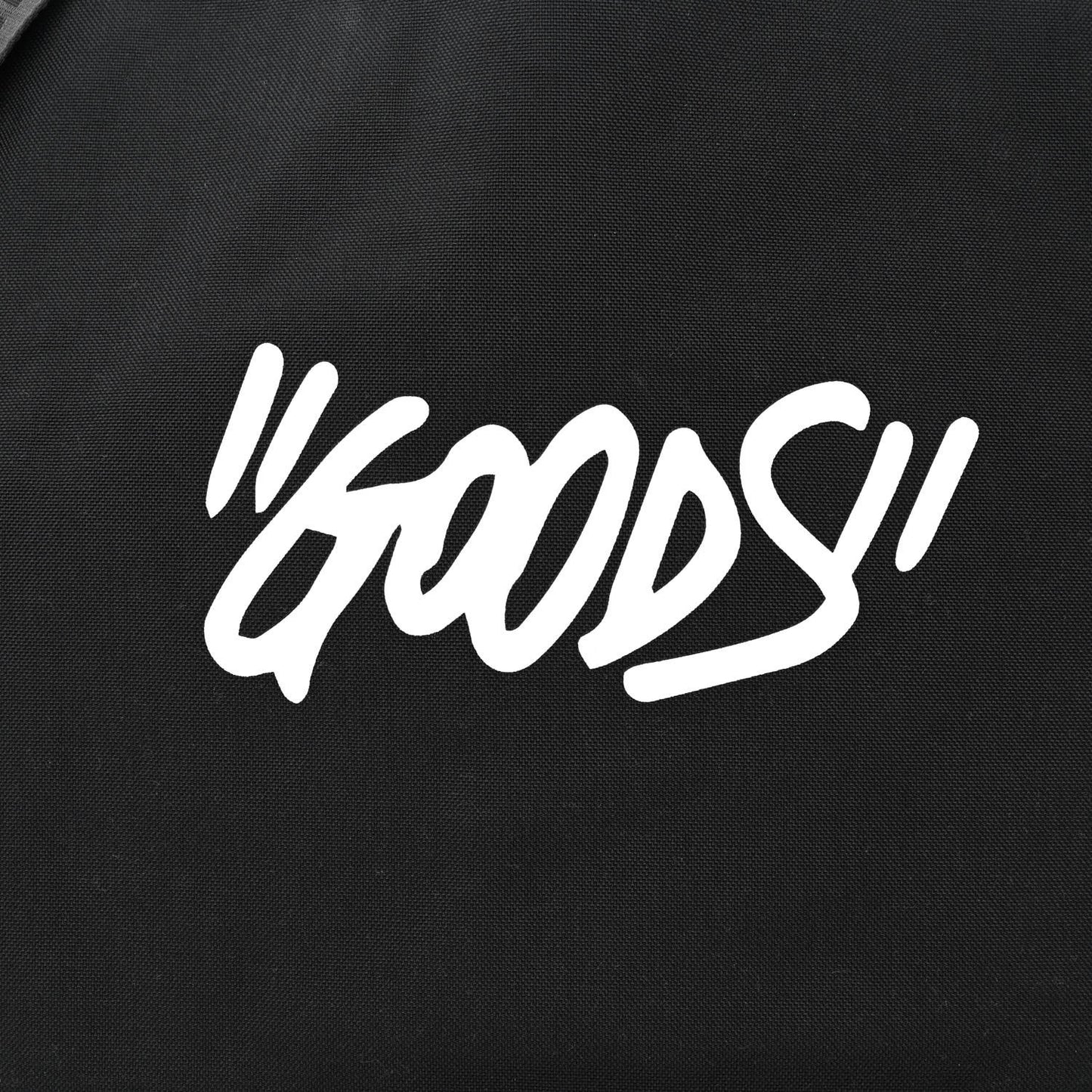 Canvas Goods Quote Tote Black White