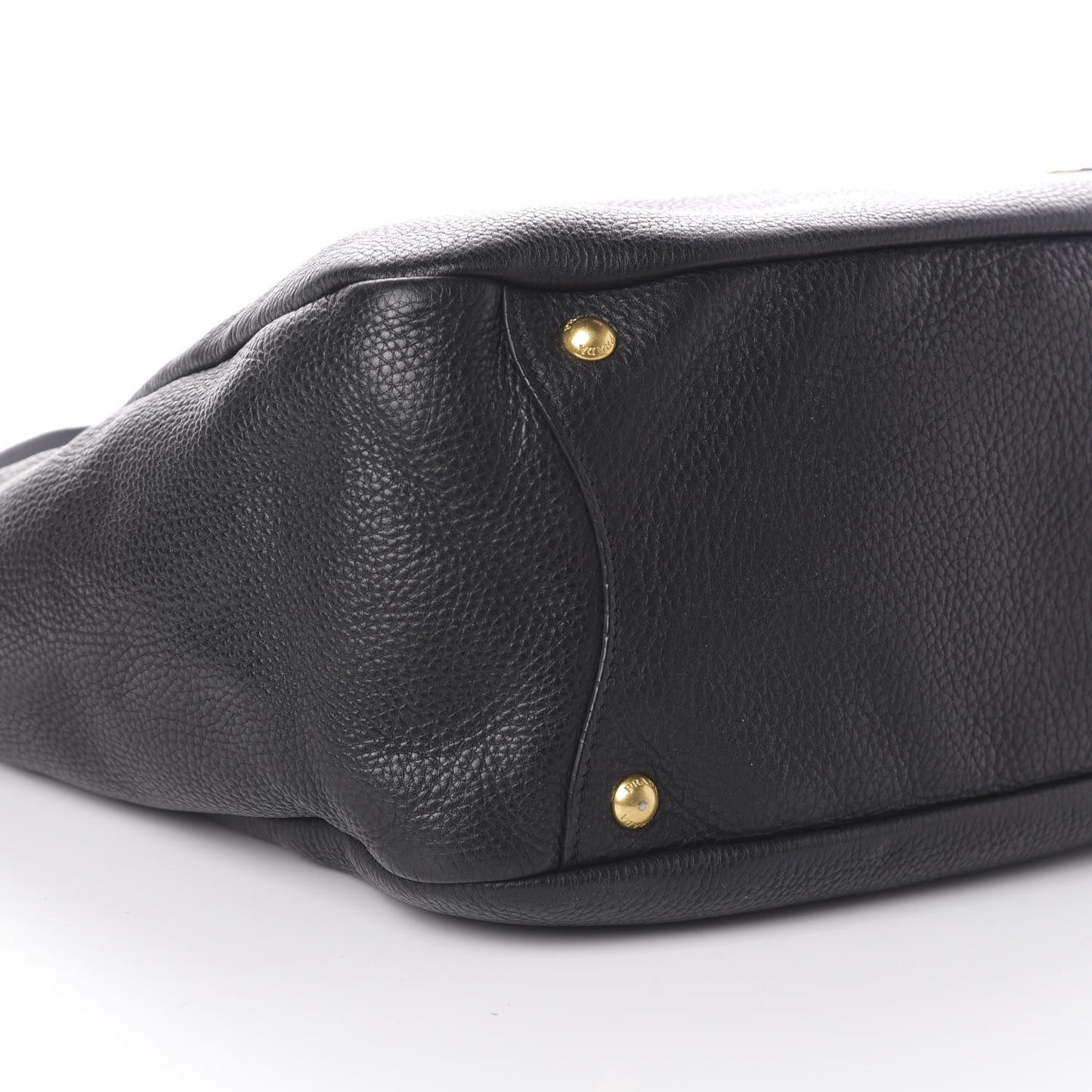 Vitello Daino Side Pocket Hobo Nero Black
