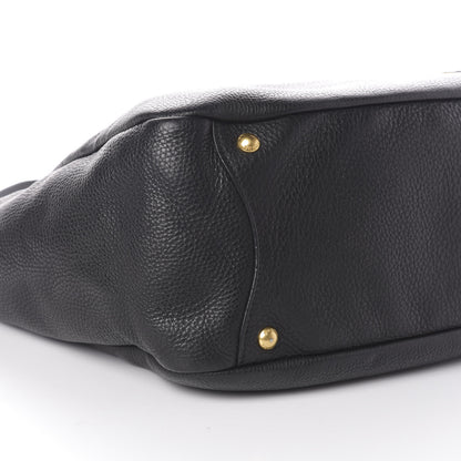 Prada Vitello Daino Side Pocket Hobo Nero Black 8 of 9