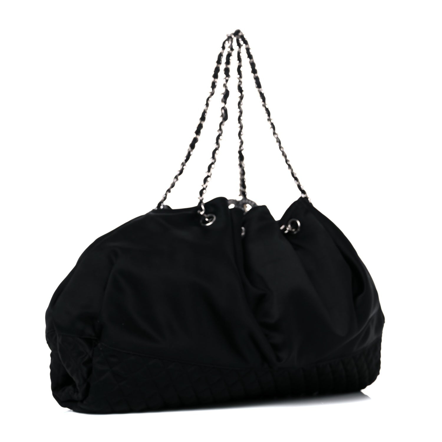 Chanel Satin Melrose Hobo Black 3 of 10
