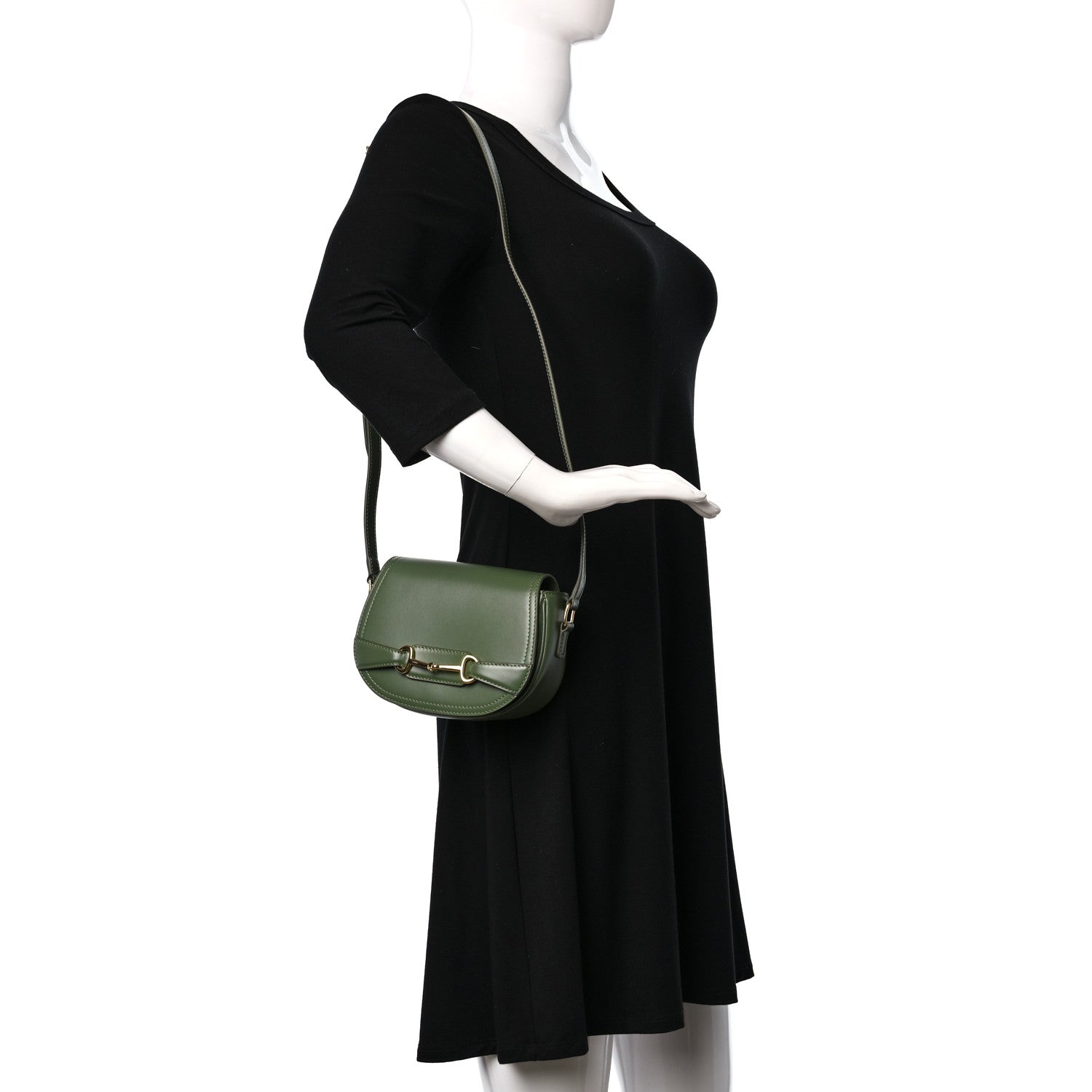 Celine Natural Calfskin Small Crecy Bag Green 2 of 8
