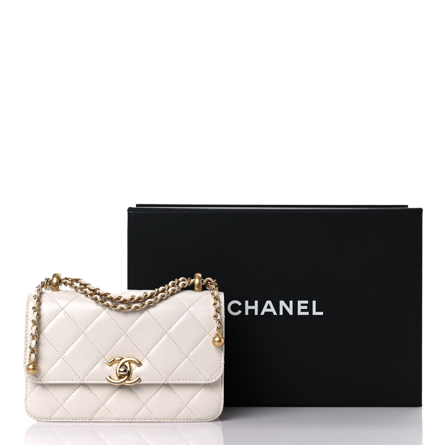 Chanel Calfskin Quilted Mini Perfect Fit Flap White 17 of 17