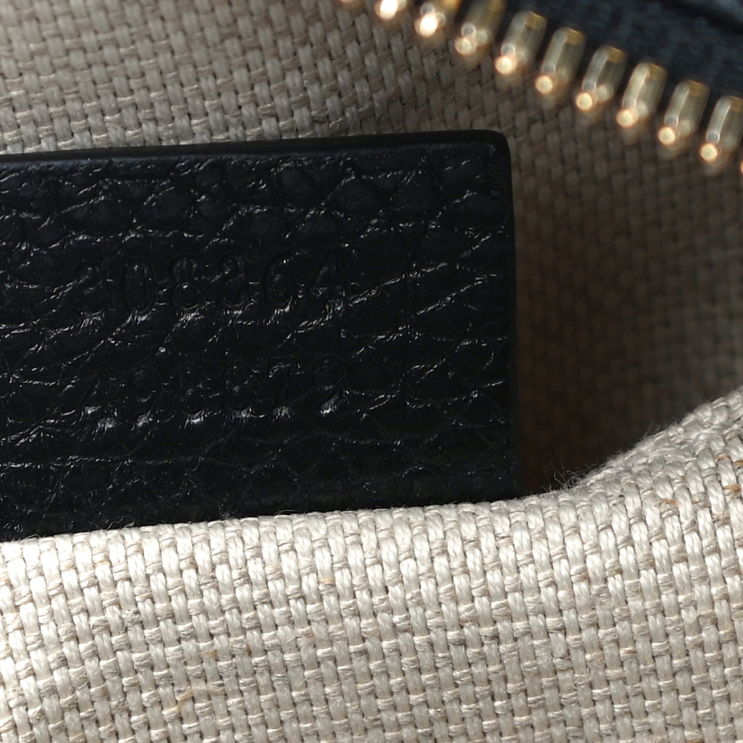 Pebbled Calfskin Small Soho Disco Bag Black