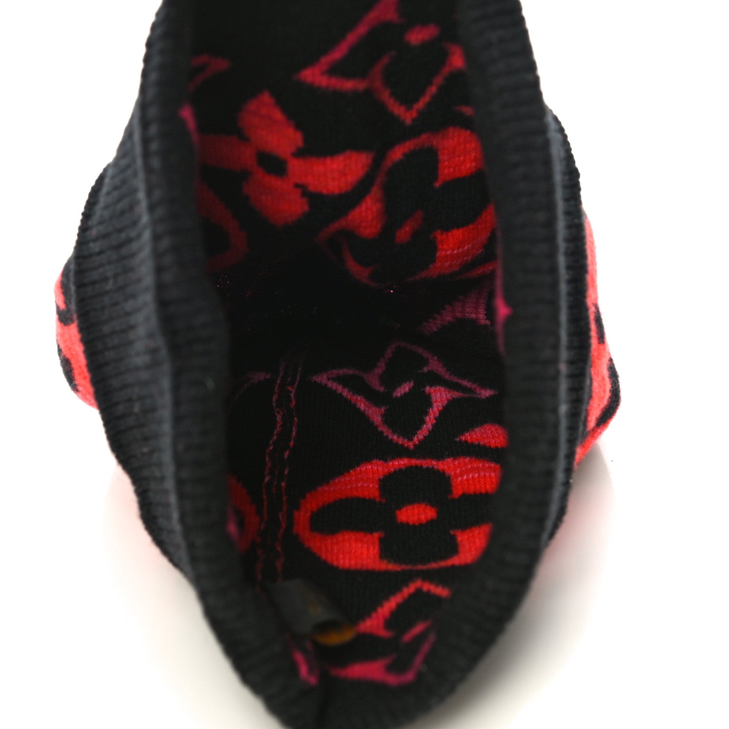 Louis Vuitton Wool Cashmere Monogram Sunset Snood Hat Black 4 of 10