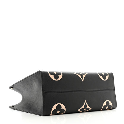 Louis Vuitton Empreinte Monogram Giant Onthego GM Black Beige 4 of 10