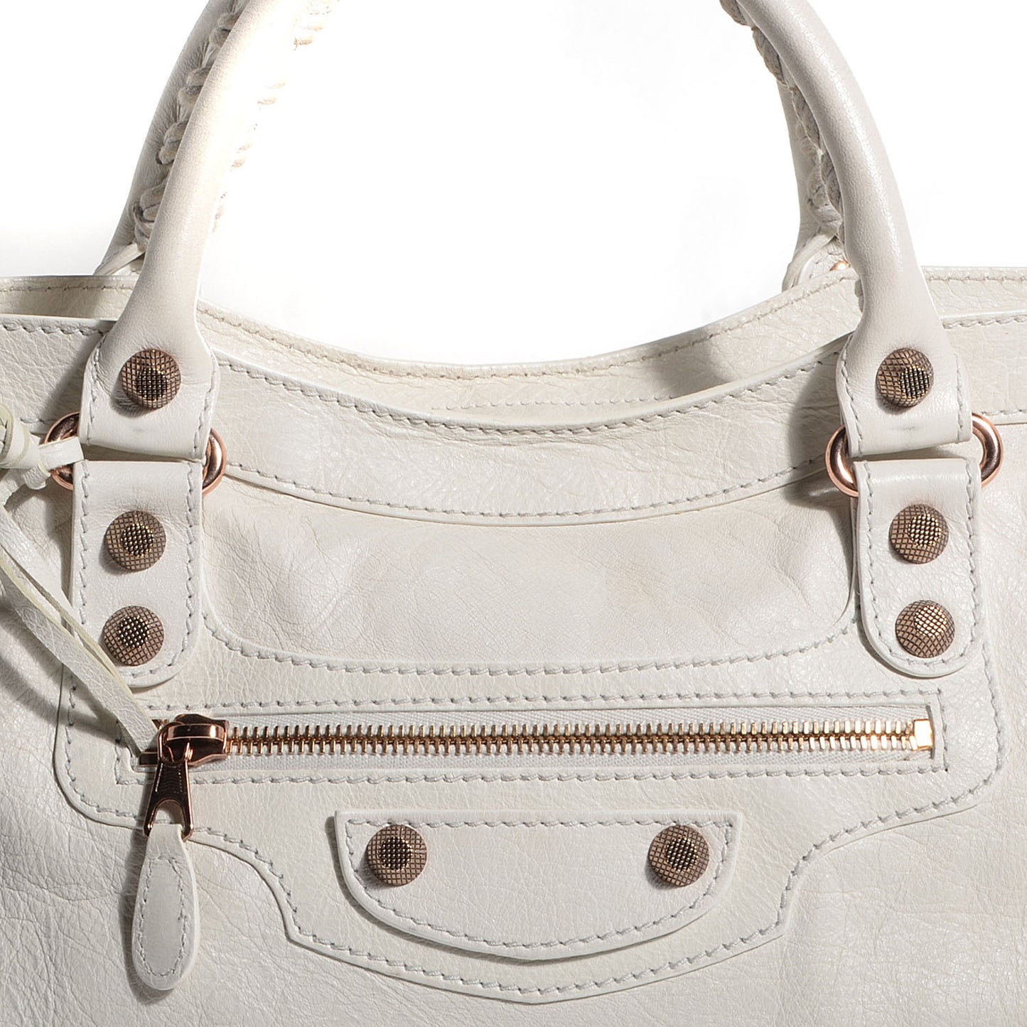 Agneau Giant 12 Rose Gold Hardware City White