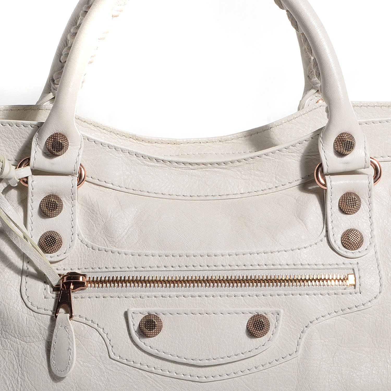 Balenciaga Agneau Giant 12 Rose Gold Hardware City White 4 of 12