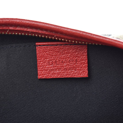 Gucci Monogram D Ring Abbey Pochette Navy Red 6 of 8