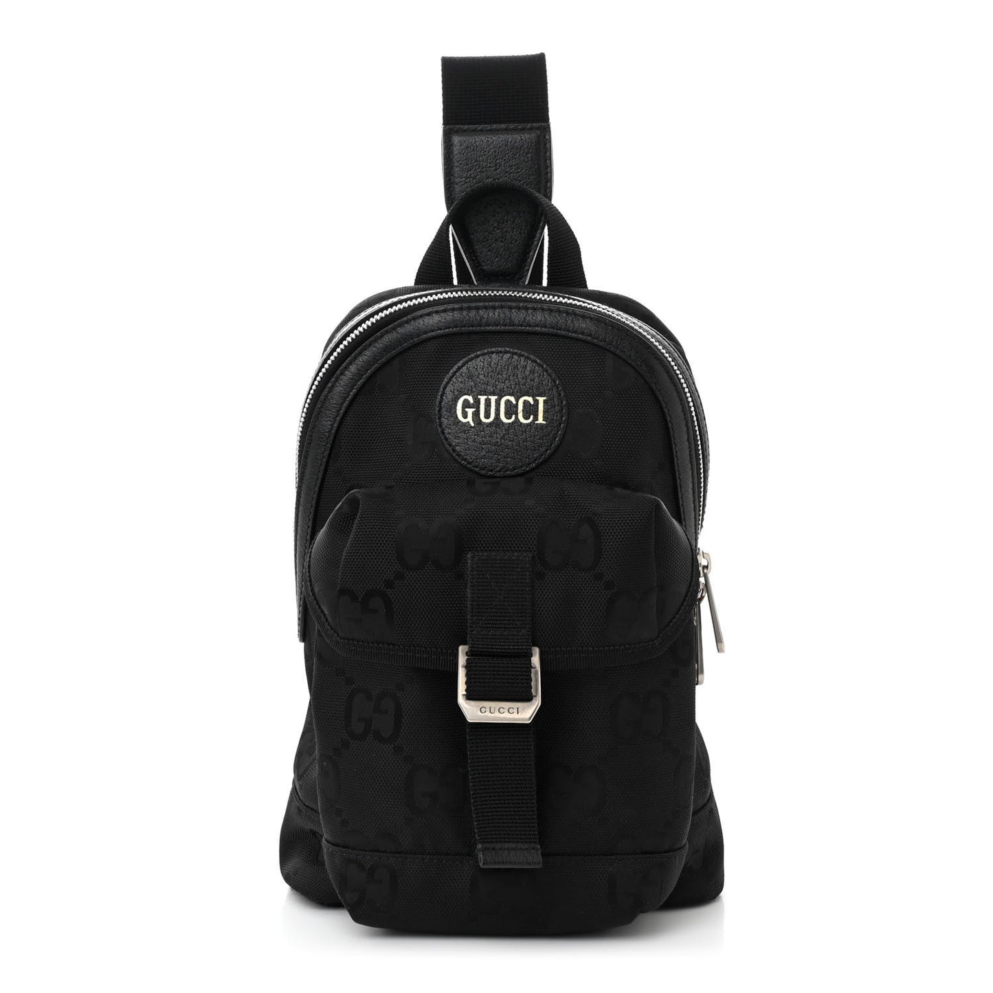 Econyl Nylon Monogram Off The Grid Sling Backpack Black