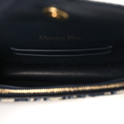 Christian Dior Oblique Saddle Belt Bag Blue 5 of 9