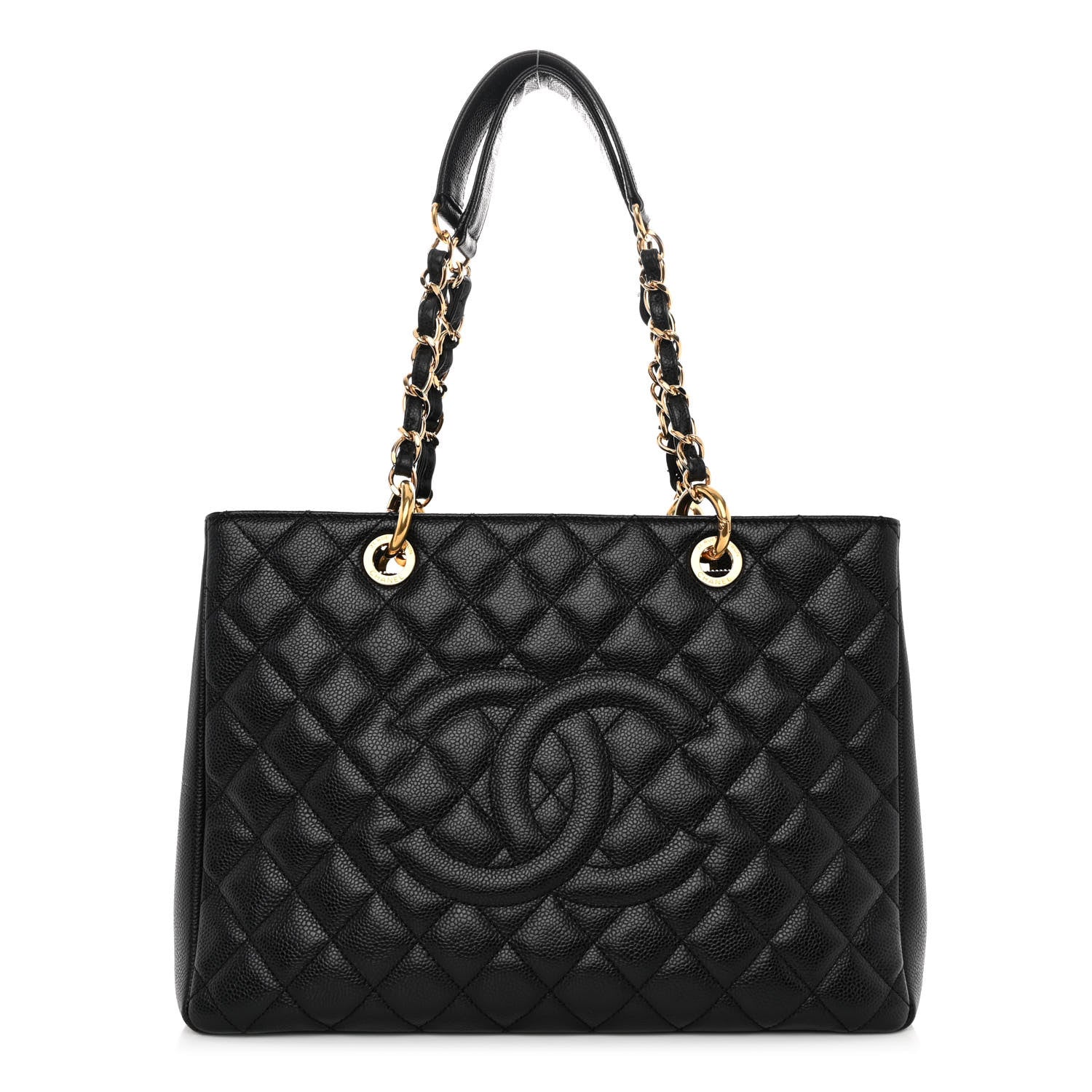 Chanel Caviar Quilted Grand Shopping Tote GST Black 1 of 12