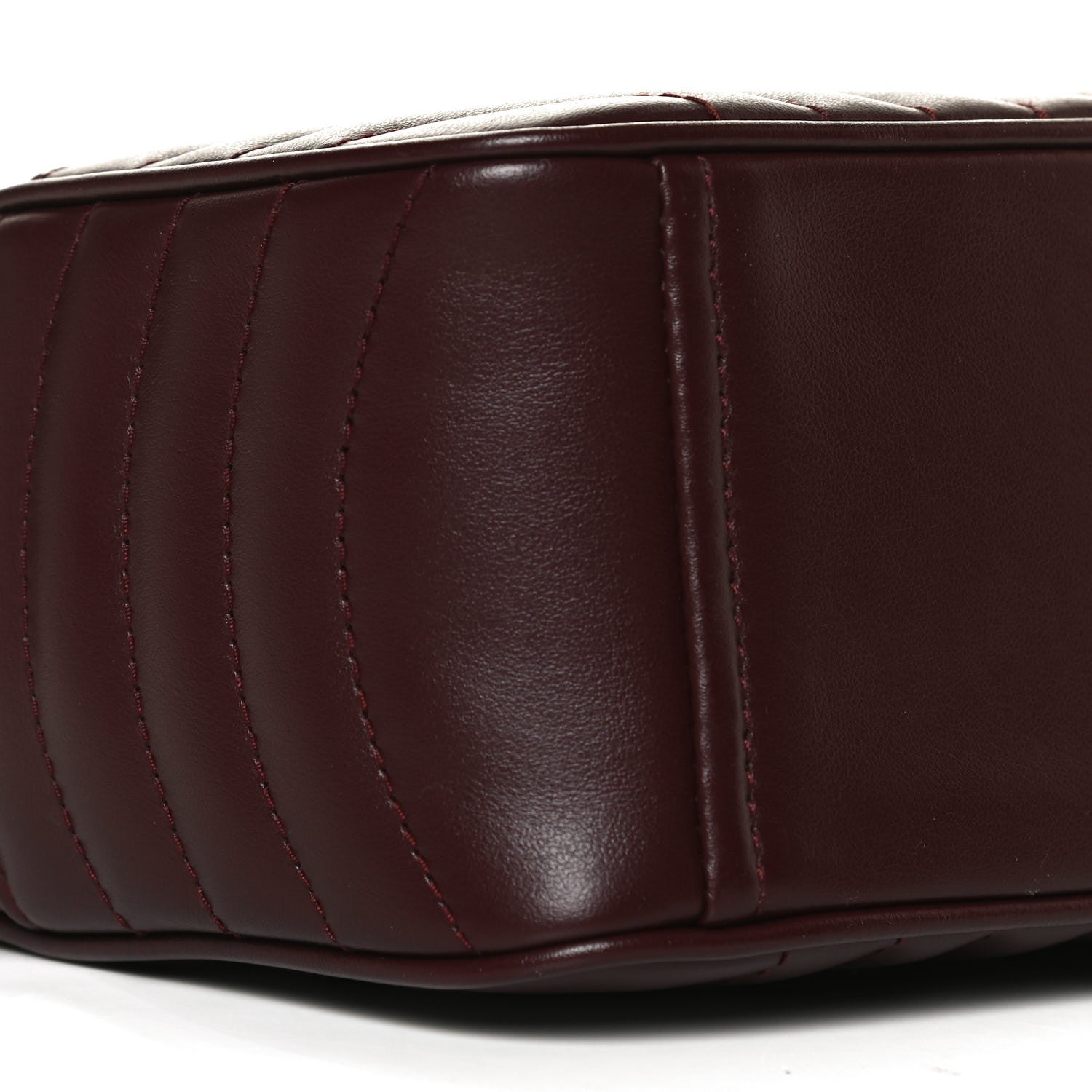 Prada Soft Calfskin Impunture Diagramme Camera Bag Granato 9 of 12