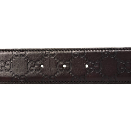 Gucci Guccissima Interlocking G 40mm Belt 80 32 Brown 3 of 5
