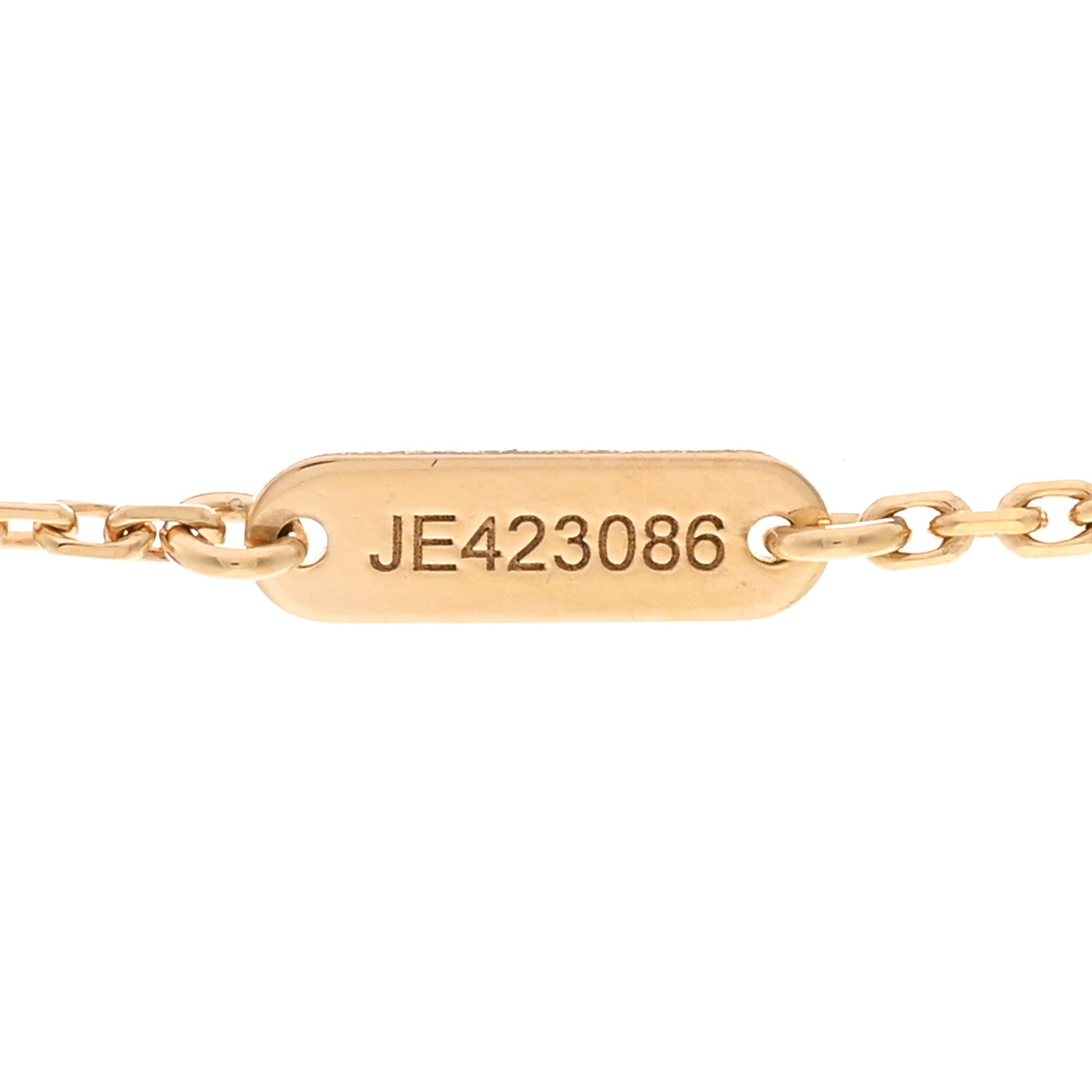 Van Cleef & Arpels 18K Yellow Gold Mother of Pearl Vintage Alhambra Pendant Necklace 5 of 6