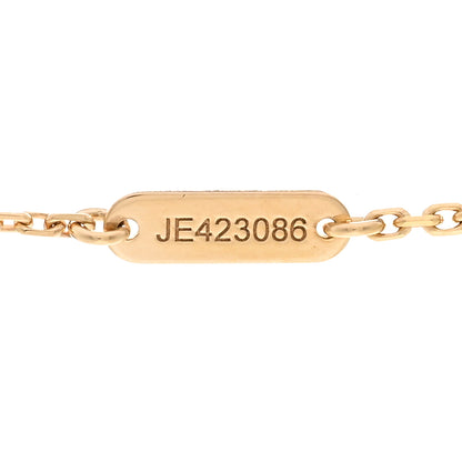 Van Cleef & Arpels 18K Yellow Gold Mother of Pearl Vintage Alhambra Pendant Necklace 5 of 6