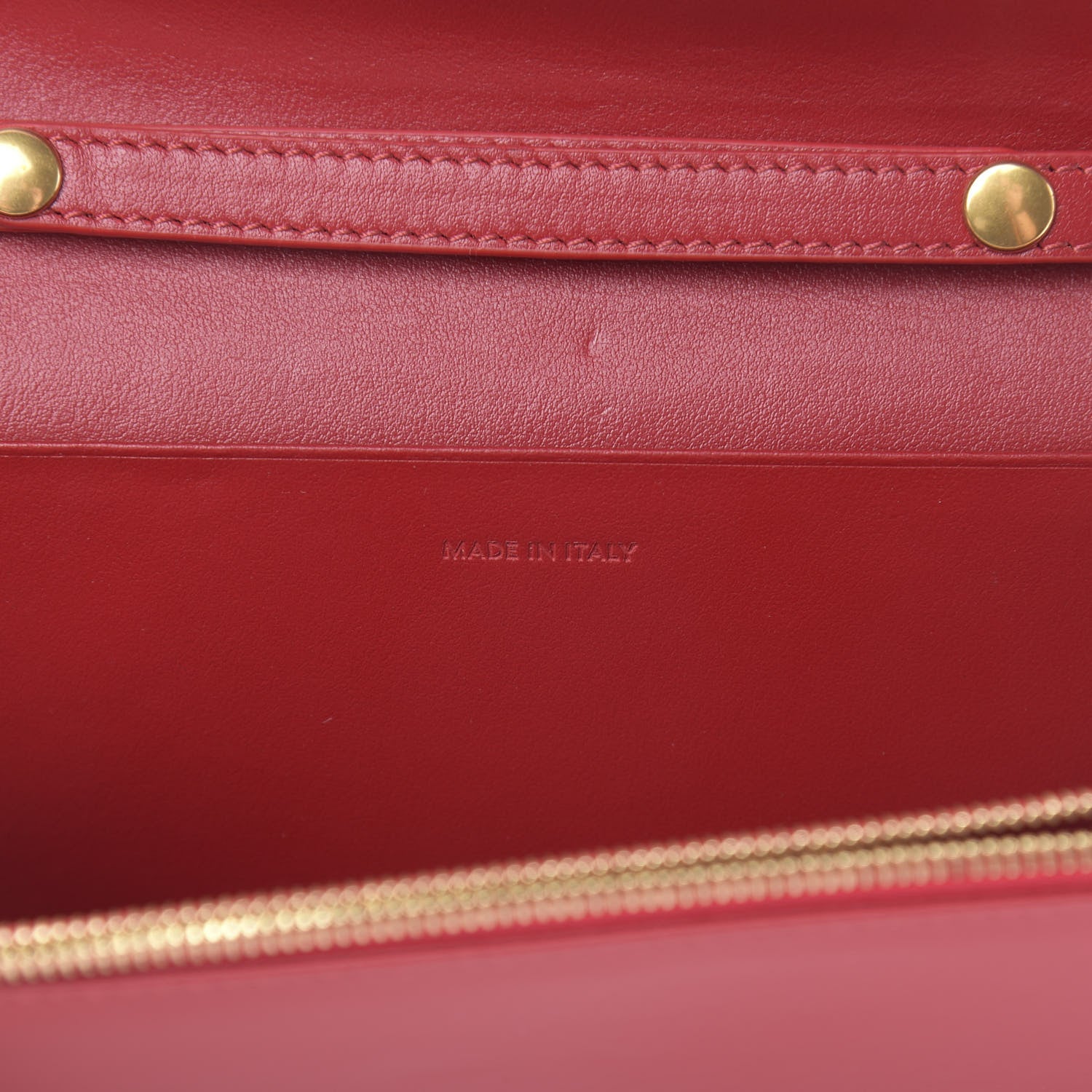 Celine Calfskin C Wallet On Chain Bag Red 6 of 11