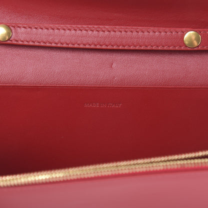 Celine Calfskin C Wallet On Chain Bag Red 6 of 11