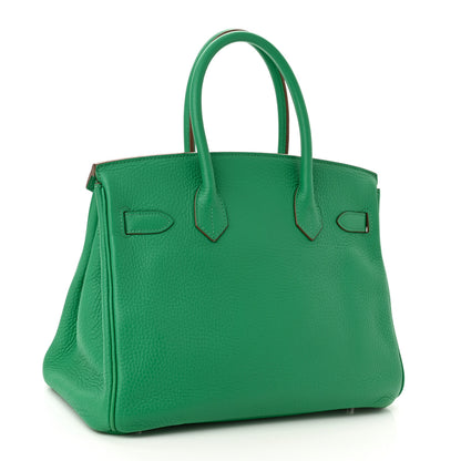 Hermes Taurillon Clemence Birkin 30 Menthe 3 of 14