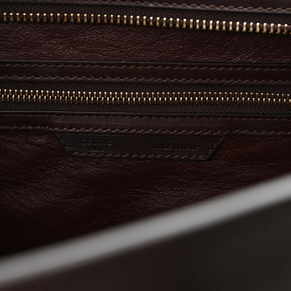 Celine Snakeskin Suede Mini Luggage Brown Multicolor 6 of 10