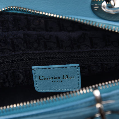 Christian Dior Calfskin Cannage Stitched Small East West Lady Dior Light Blue 7 of 8