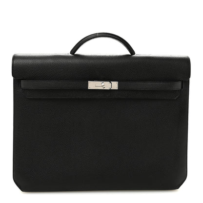 Hermes Togo Kelly Depeches 36 Black 1 of 9
