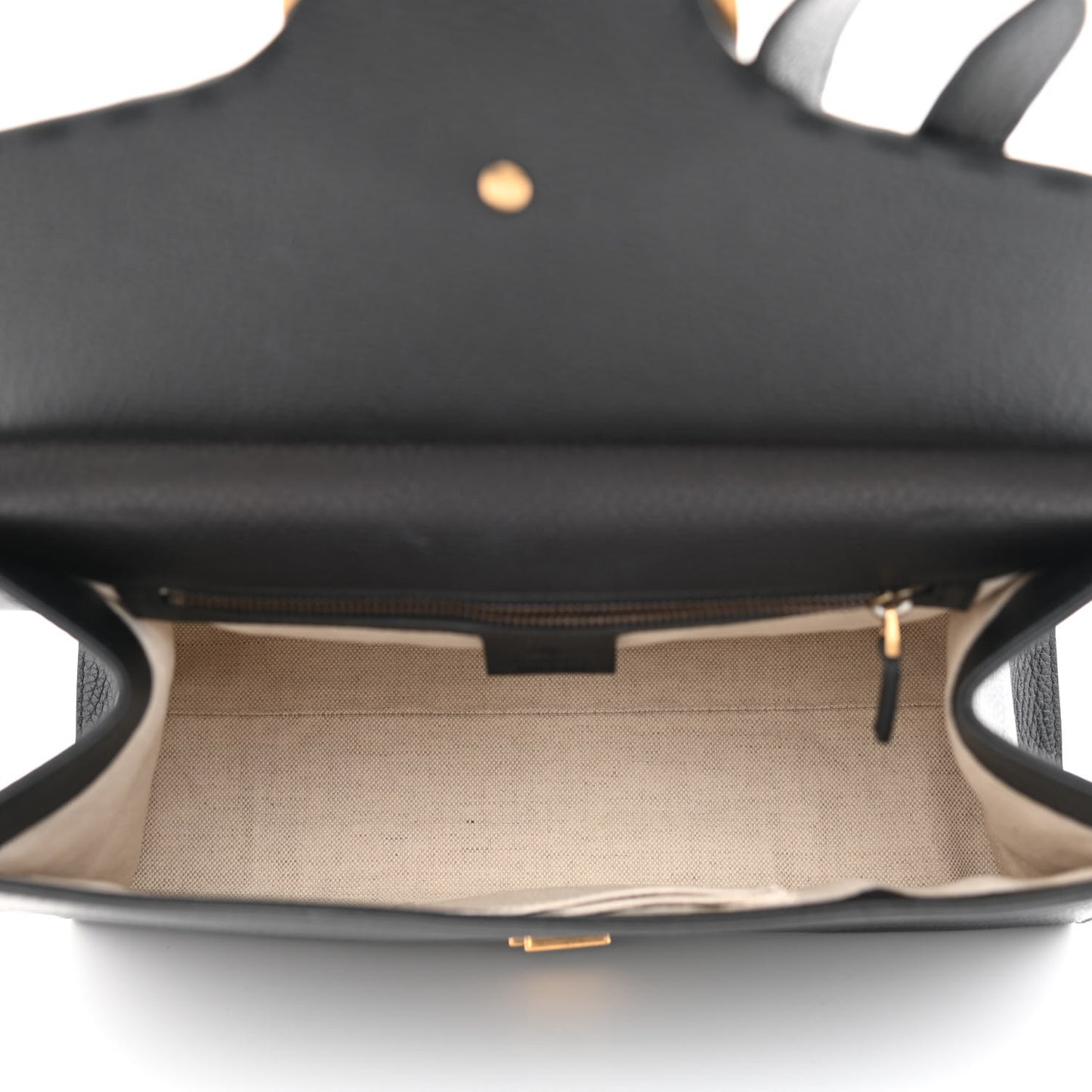 Calfskin Small GG Marmont Top Handle Bag Black