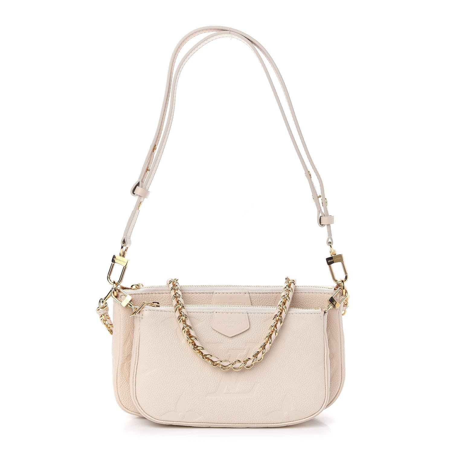 Louis Vuitton Empreinte Monogram Giant Multi Pochette Accessories Cream 1 of 8