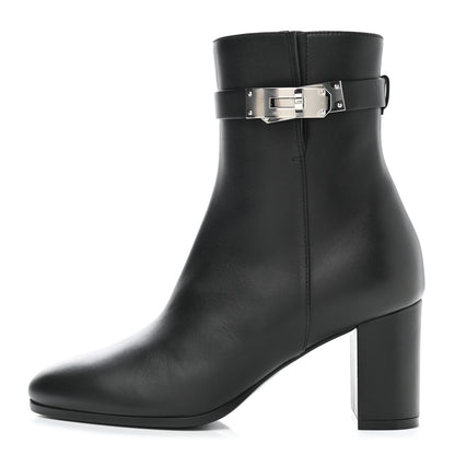 Hermes Calfskin Saint Germain Ankle Boots 35 Black 1 of 9