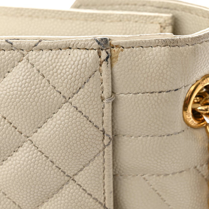 Saint Laurent Grain De Poudre Textured Mixed Matelasse Triquilt Medium Monogram Satchel Crema Soft 17 of 19