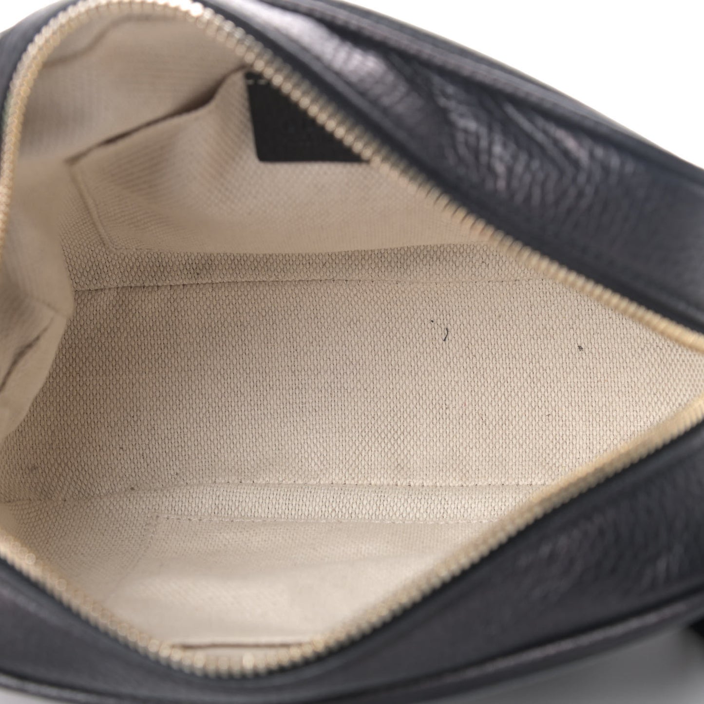 Pebbled Calfskin Small Soho Disco Bag Black