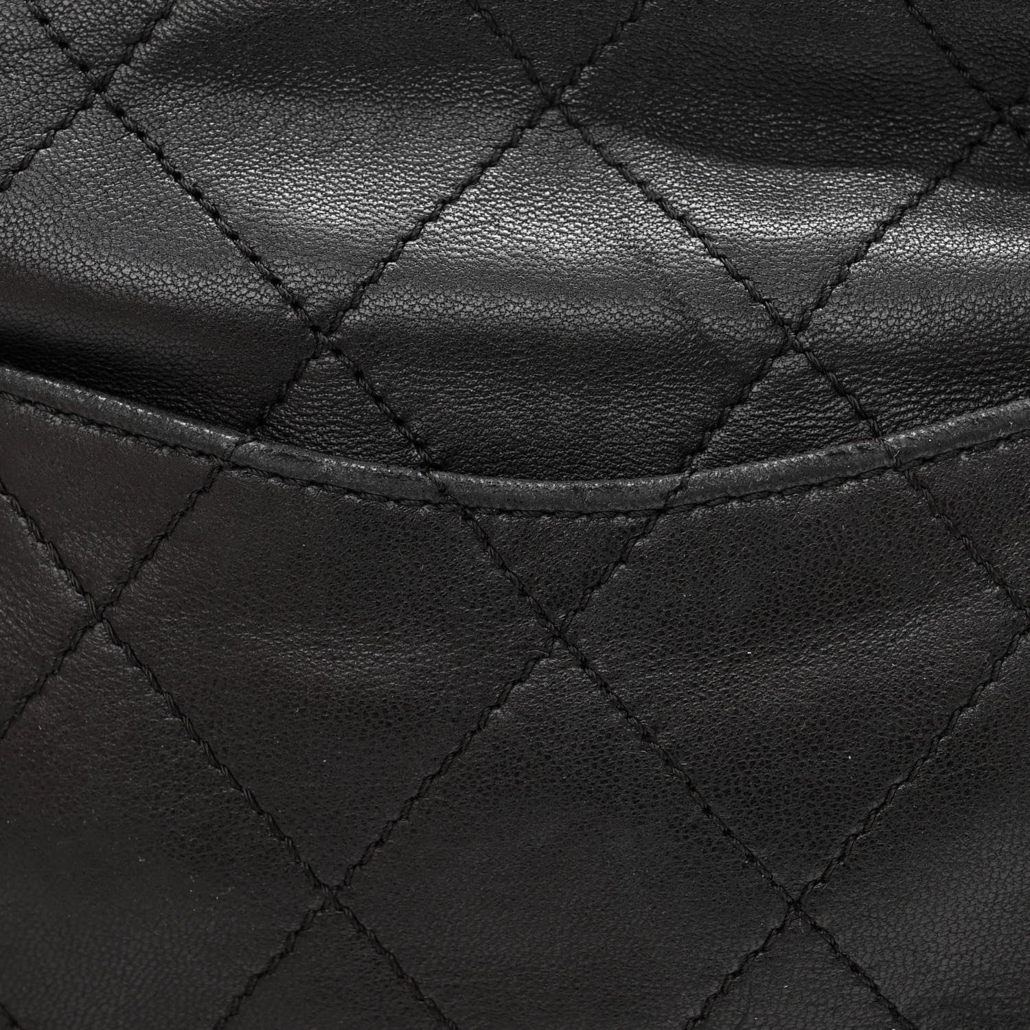 Chanel Lambskin Quilted Medium Chain Around Tote Black 12 of 12